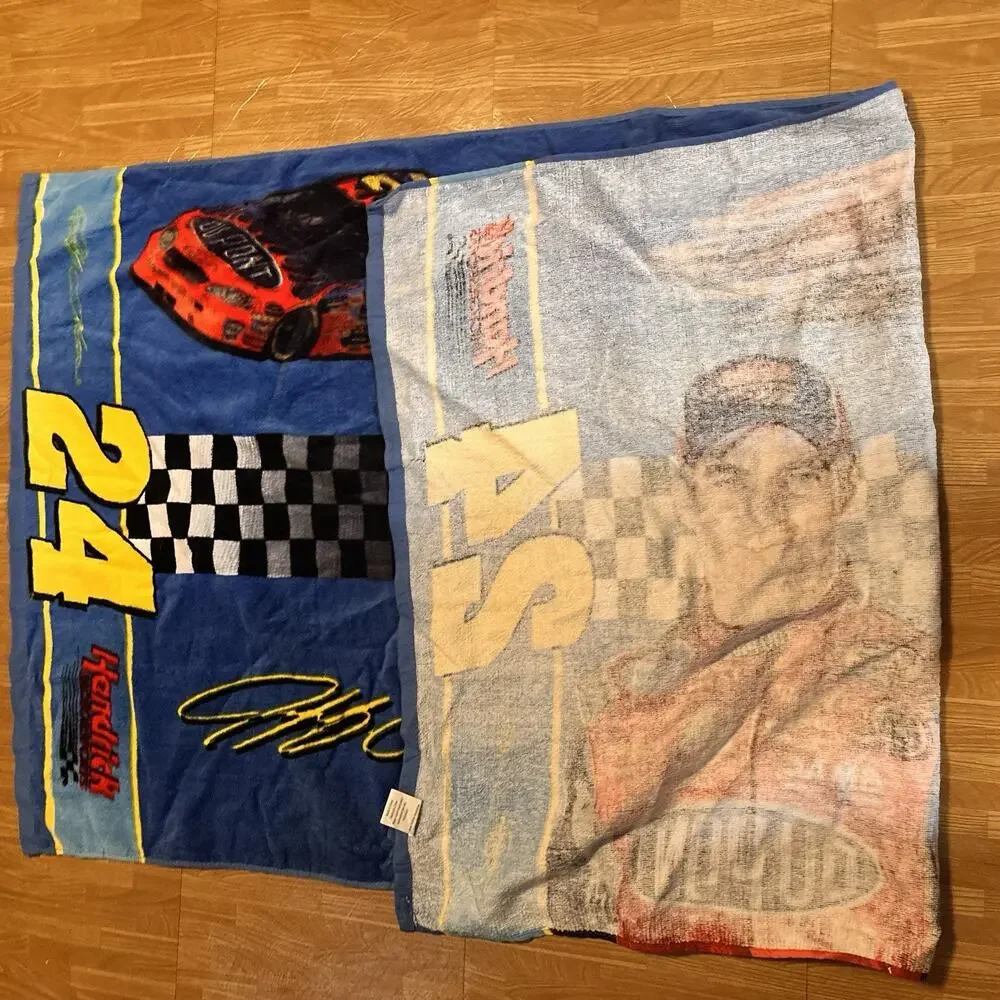 Vintage Jeff Gordon #24 Dupont Nascar Hendrick Racing Beach Towel 29”x58”